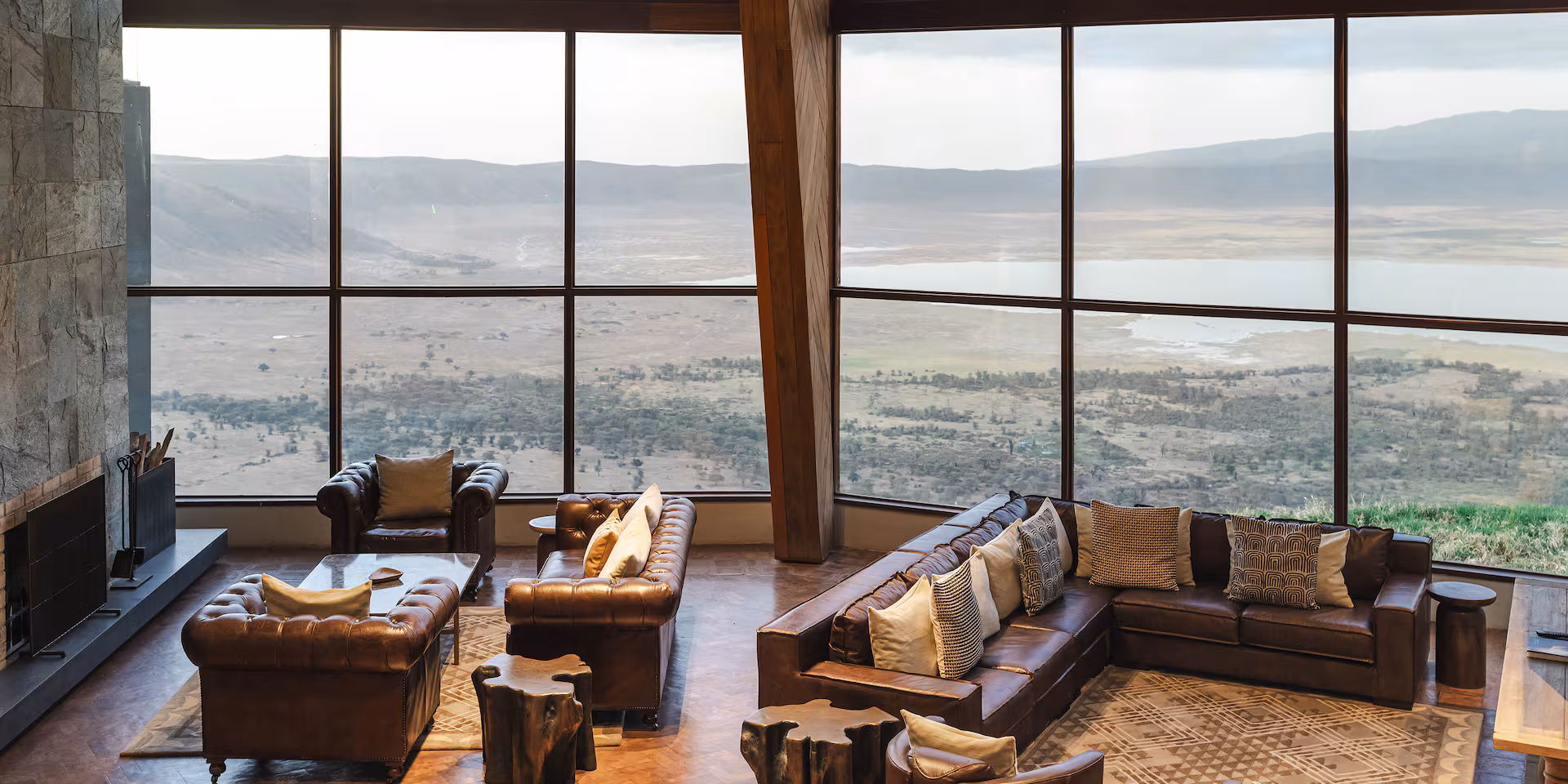 Ngorongoro Crater view from the lodge