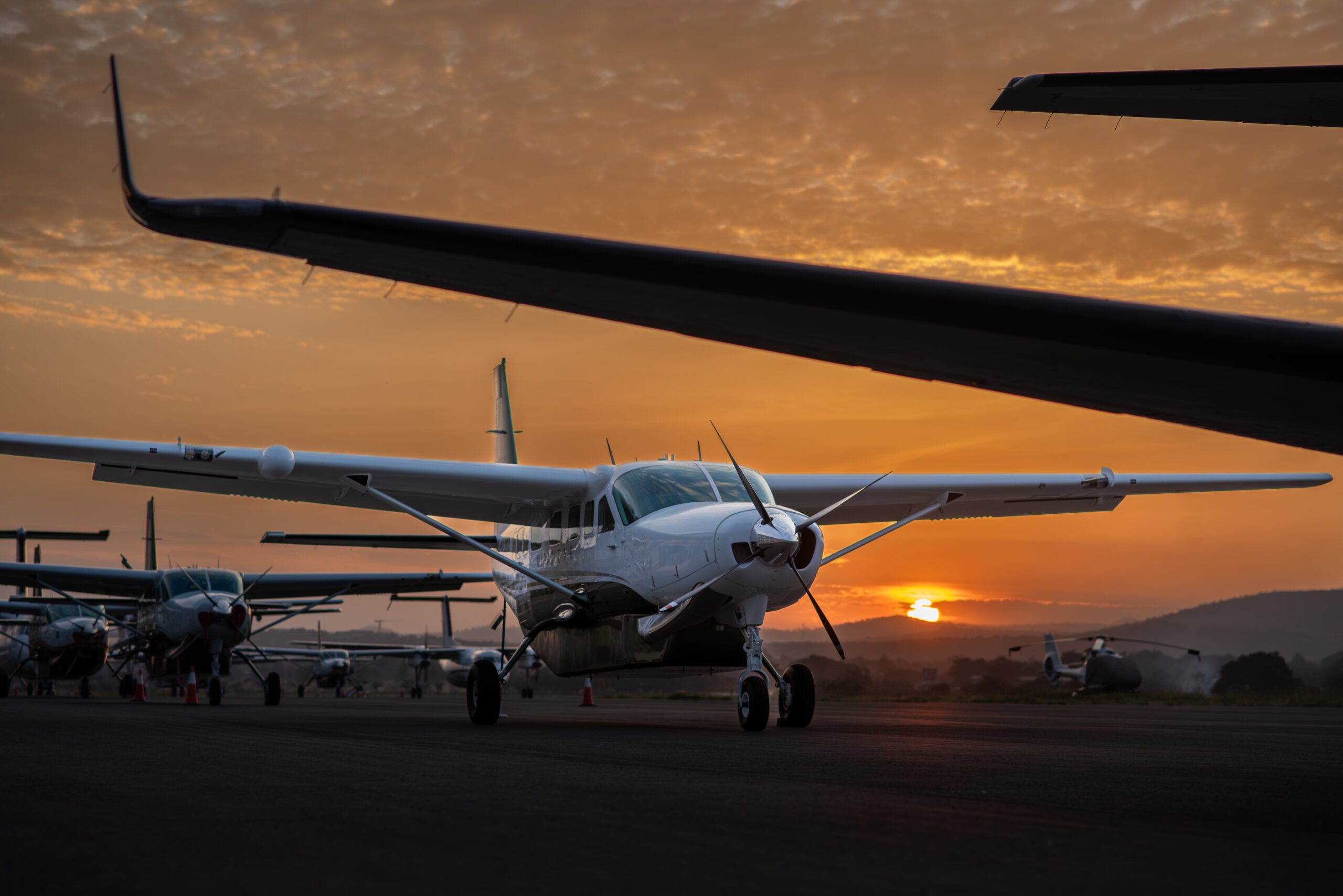 Aerial perspective over Tanzania