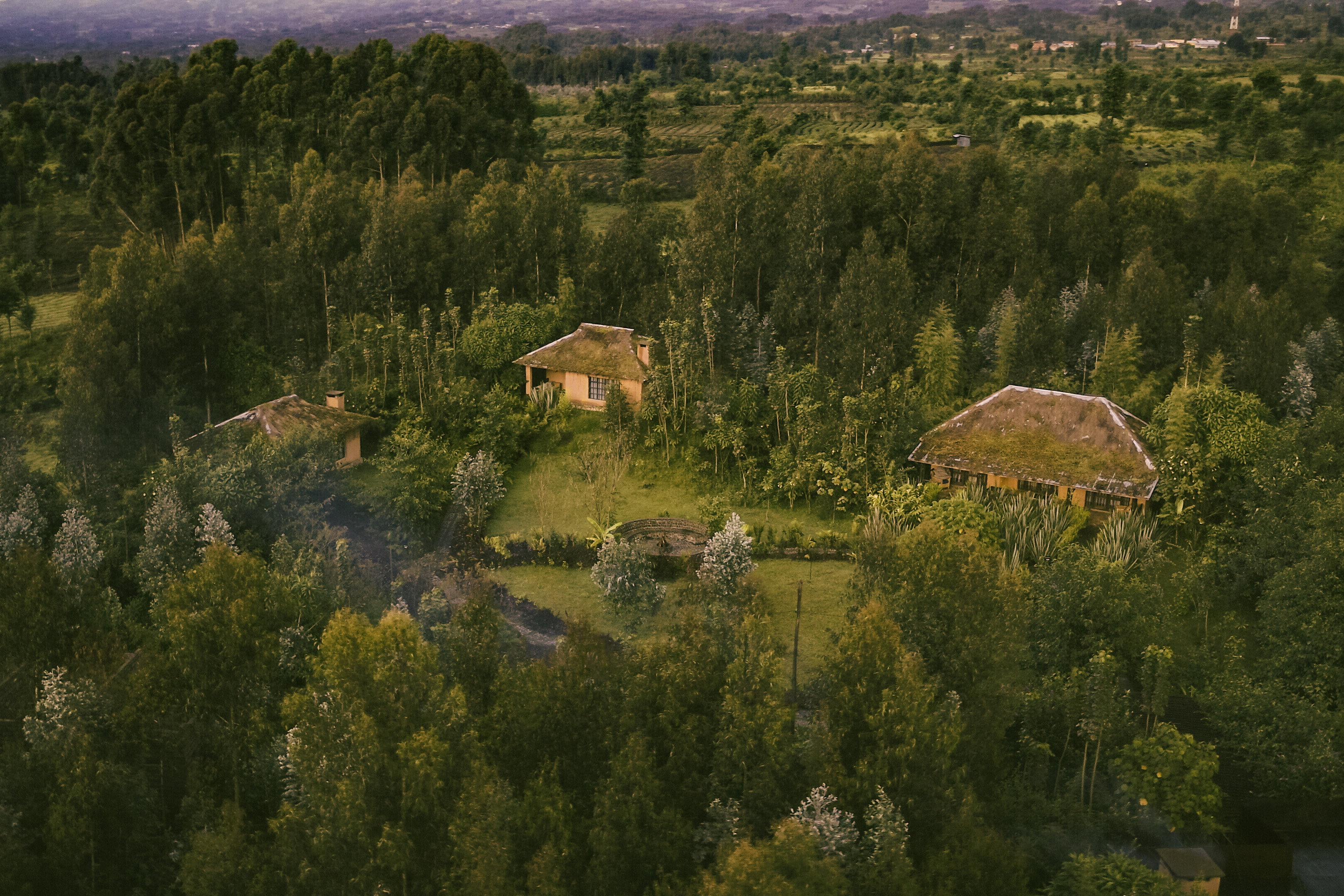 Aerial view of Sambora Kinigi Lodge
