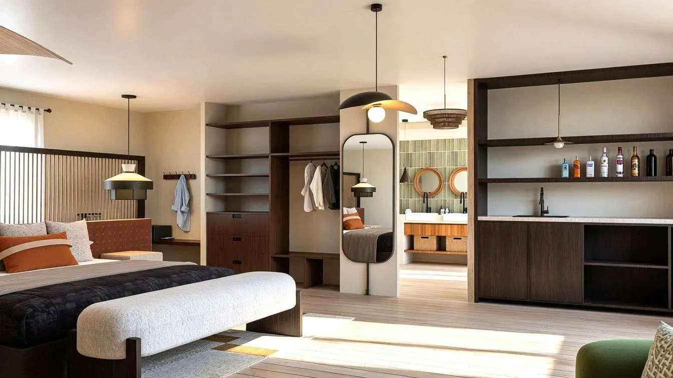 Villa interior at Elephants Lair Camp in Tarangire