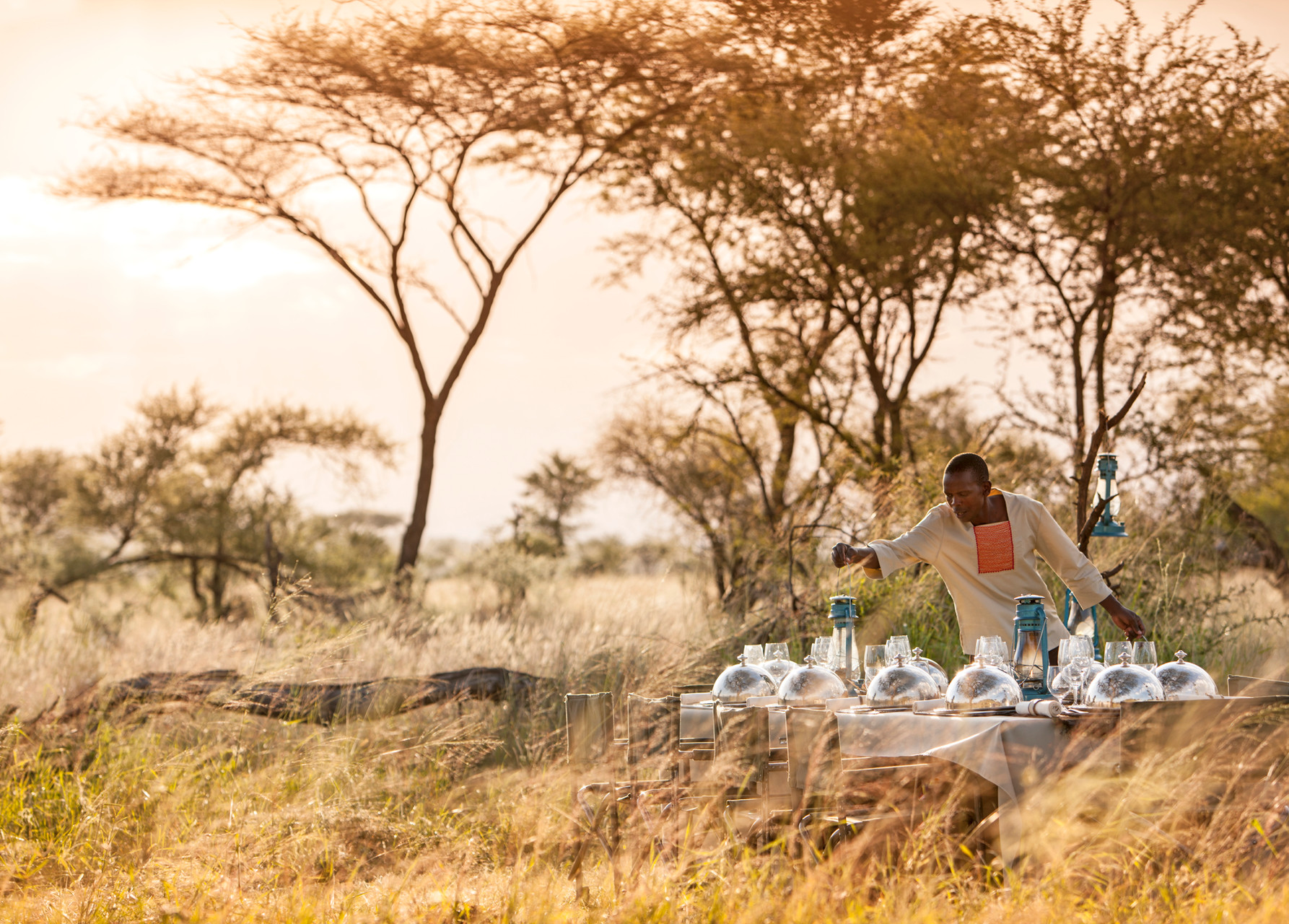 Private dining at Four Seasons Safari Lodge Serengeti