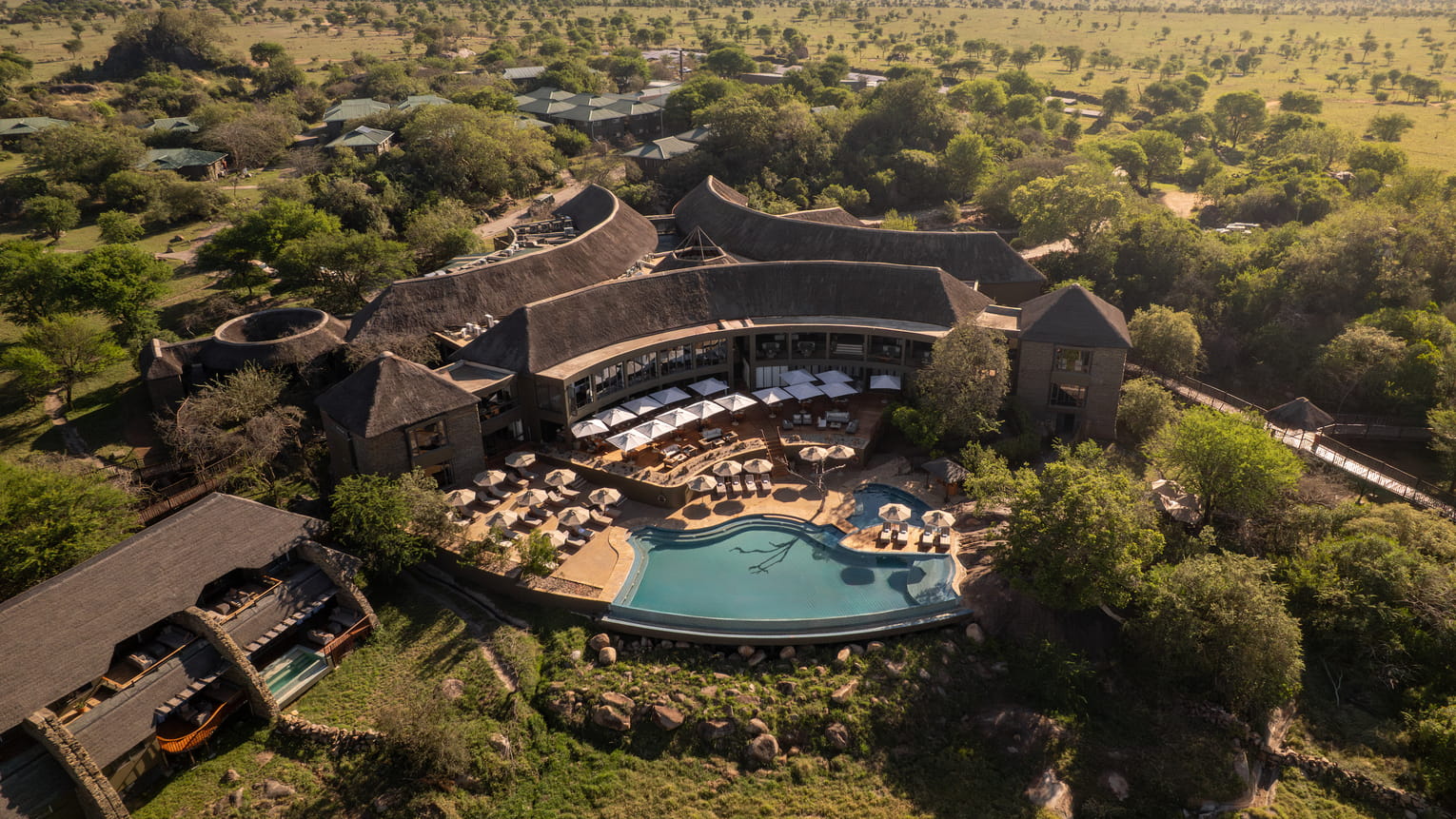 Safari lodge in the Serengeti