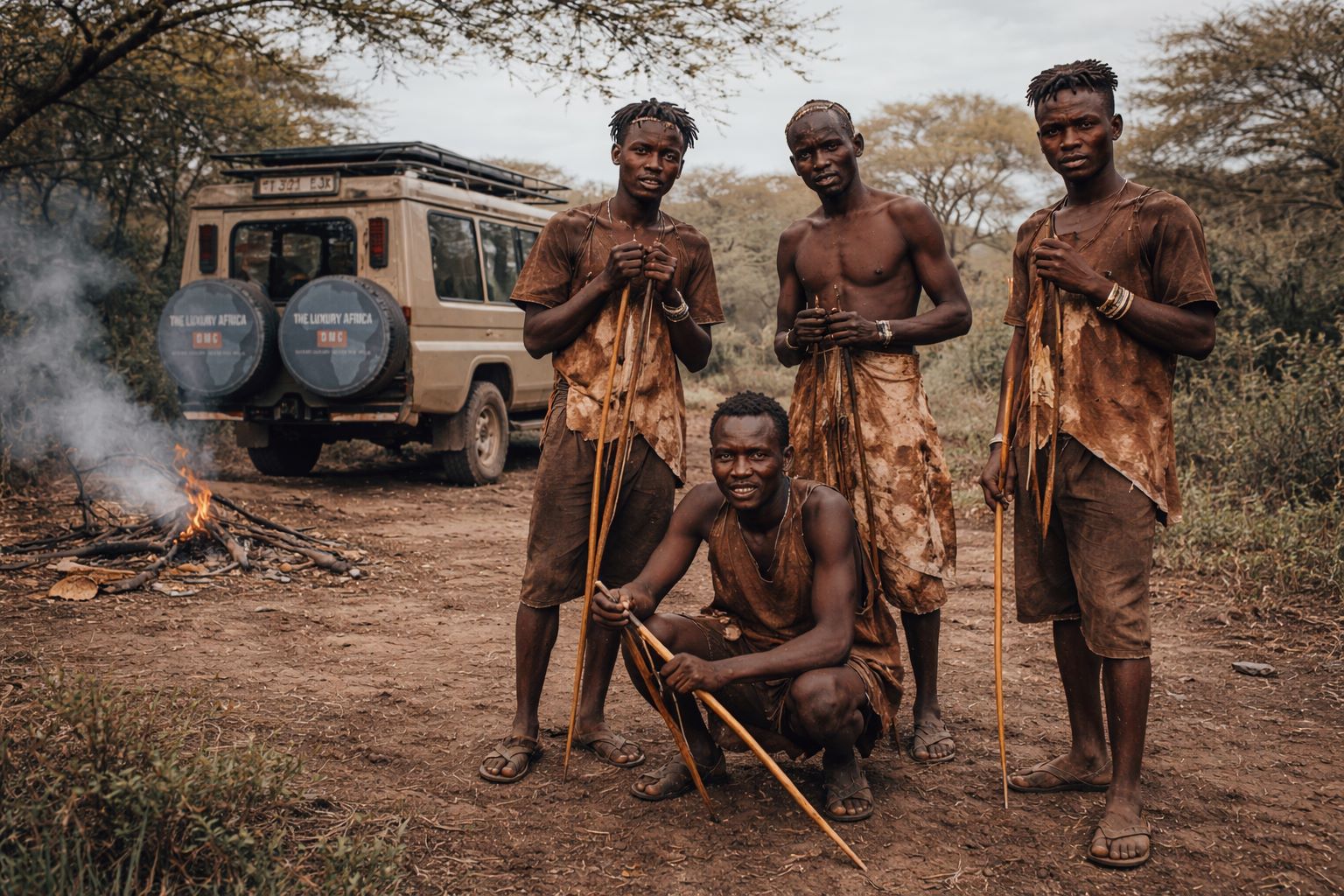 Hadzabe Tribe cultural safari Tanzania at Lake Eyasi