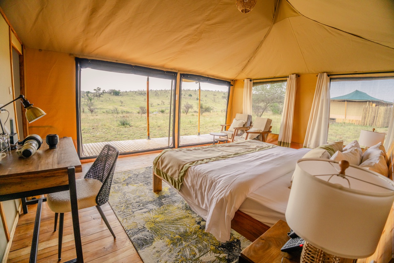 Guest suite at Jackals' Lair Camp in central Serengeti
