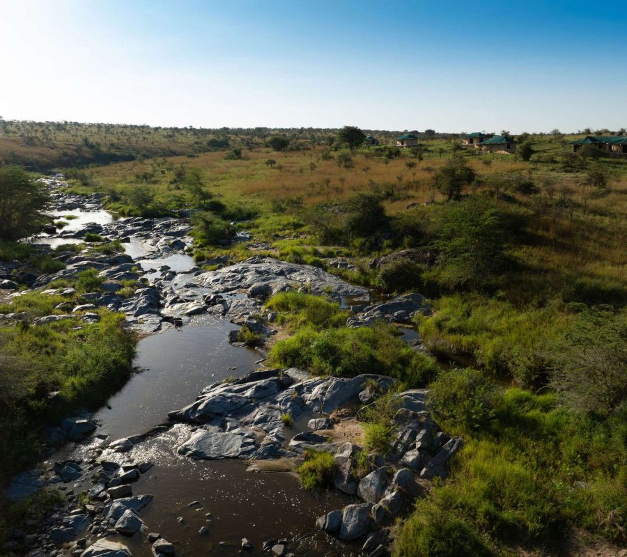 Riverine Tanzania landscape on a private luxury safari